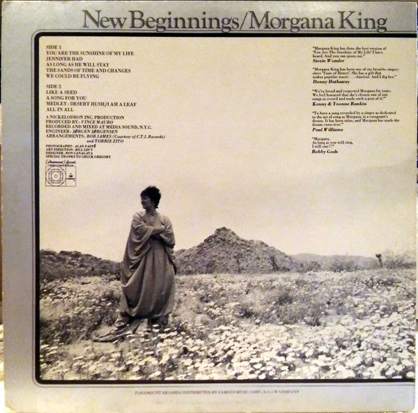 Morgana King : New Beginnings (LP, Album, San)
