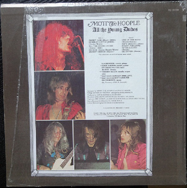 Mott The Hoople : All The Young Dudes (LP, Album, Pit)