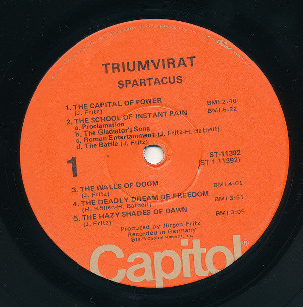 Triumvirat : Spartacus (LP, Album, Win)