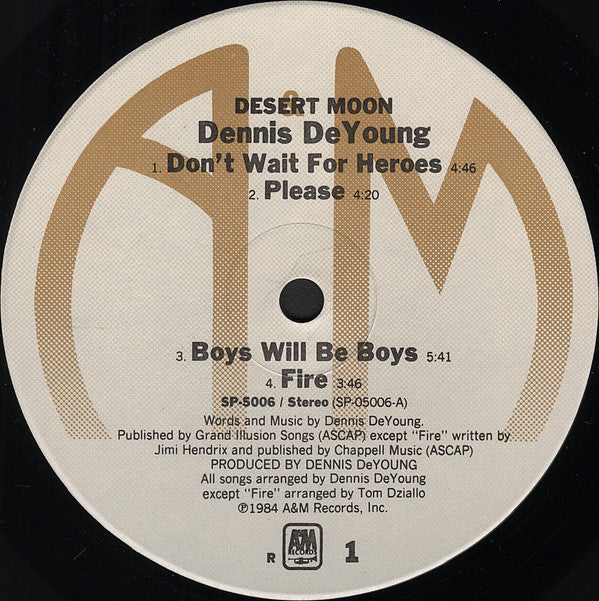 Dennis DeYoung : Desert Moon (LP, Album, RCA)