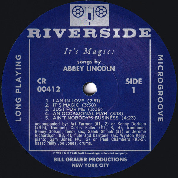 Abbey Lincoln : It's Magic (LP, Album, Mono, Club, RE, RM, 180)