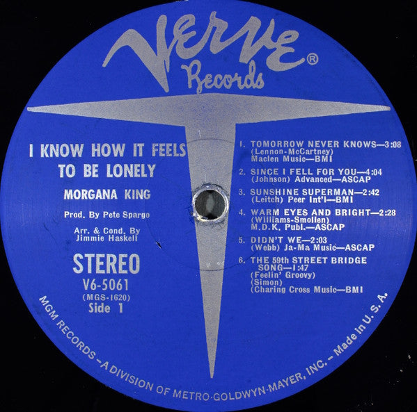 Morgana King : I Know How It Feels To Be Lonely (LP, Album)