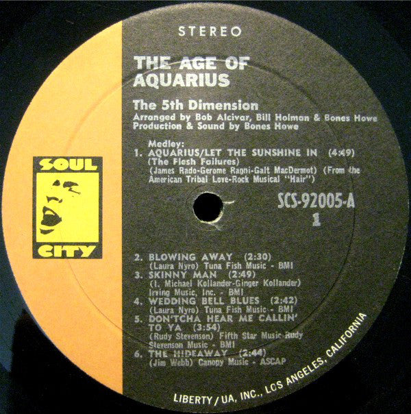 The 5th Dimension* : The Age Of Aquarius (LP, Album, Res)