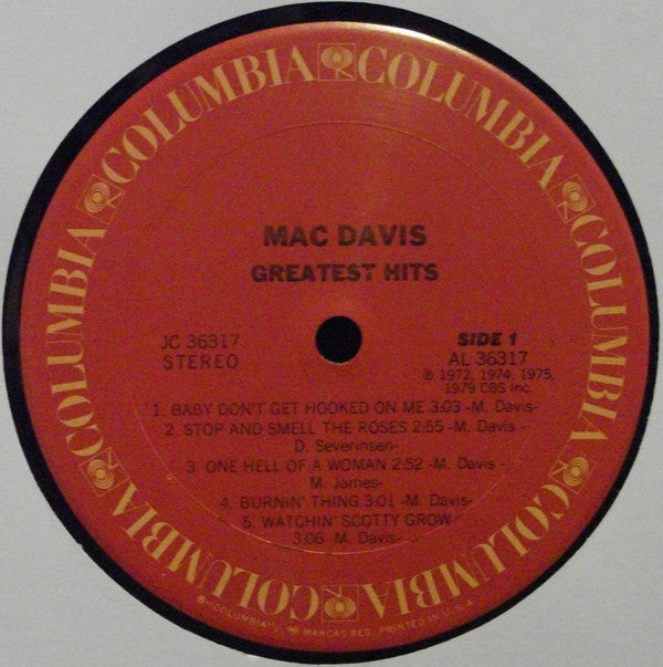 Mac Davis : Greatest Hits (LP, Comp, Ter)