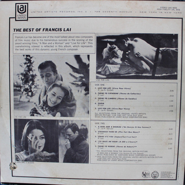 Francis Lai : The Best Of Francis Lai (LP, Album, Comp)