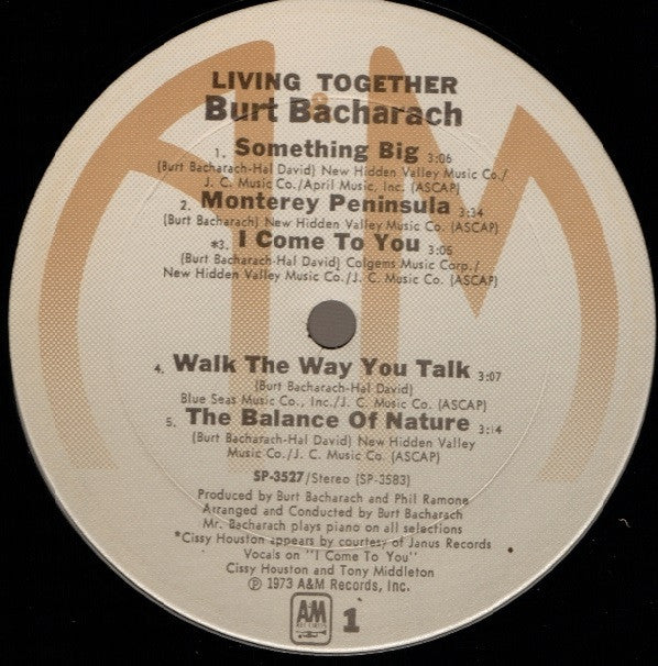 Burt Bacharach : Living Together (LP)