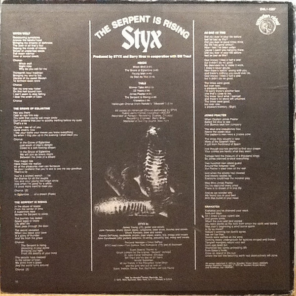 Styx : The Serpent Is Rising (LP, Album)