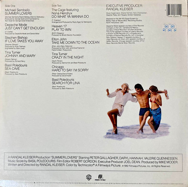 Various : Summer Lovers (Original Sound Track From The Filmways Motion Picture) (LP, Win)